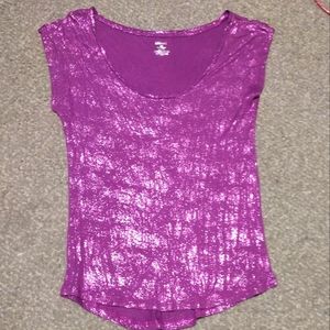 Purple metallic top
